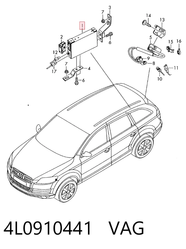 Модуль керування камерою 4L0910441 VAG