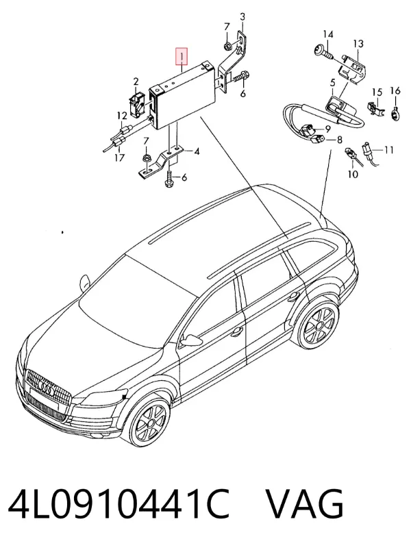 Модуль керування камерою 4L0910441C VAG