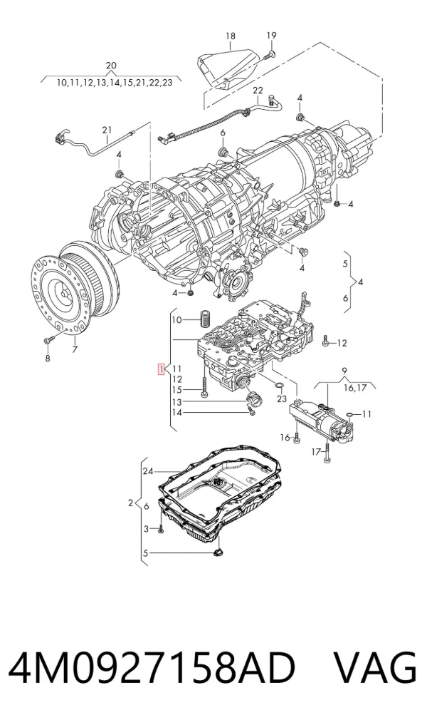 Модуль АКПП гідравлічний 4M0927158AD VAG