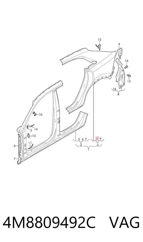  4M8809492C VAG