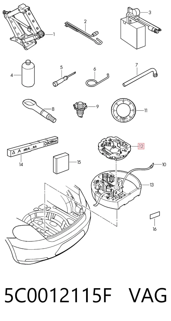  5C0012115F VAG