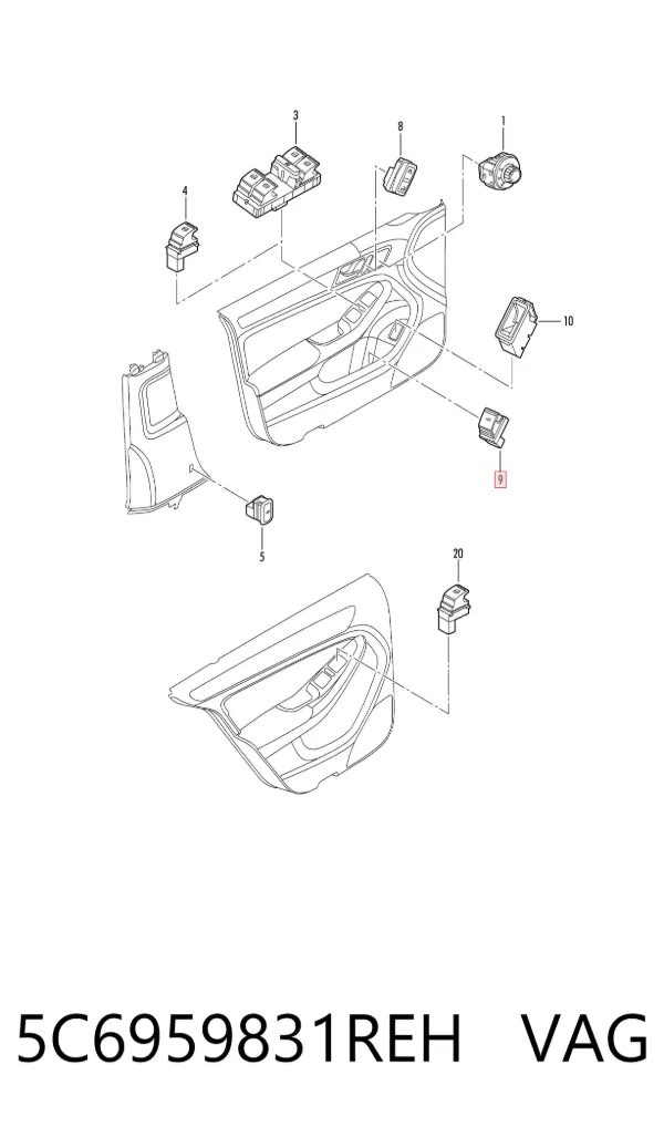  5C6959831REH VAG