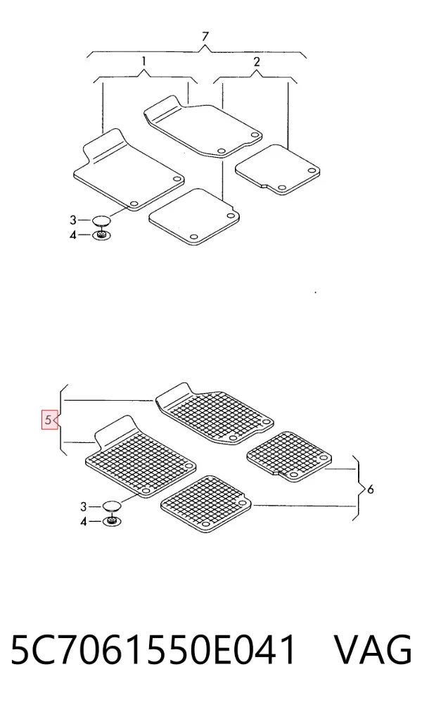  5C7061550E041 VAG