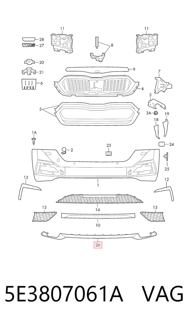  5E3807061A VAG