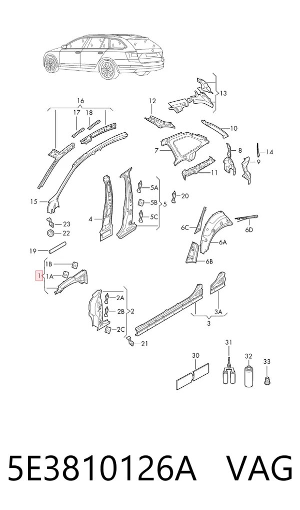  5E3810126A VAG