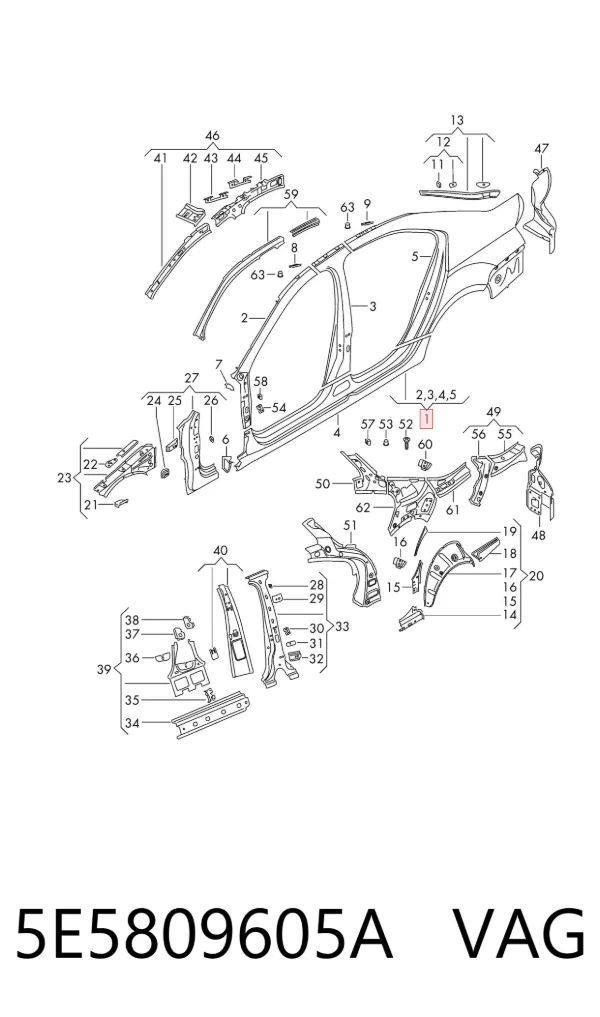  5E5809605A VAG