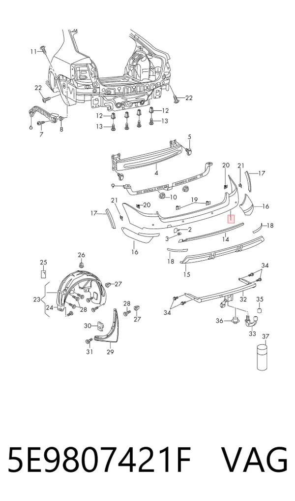  5E9807421F VAG