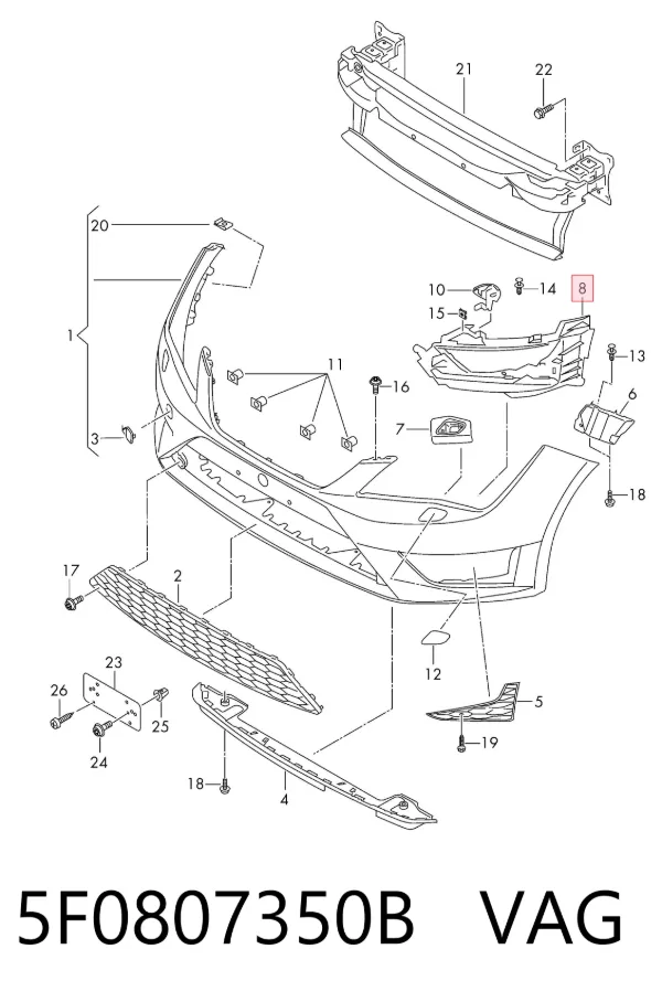  5F0807350B VAG