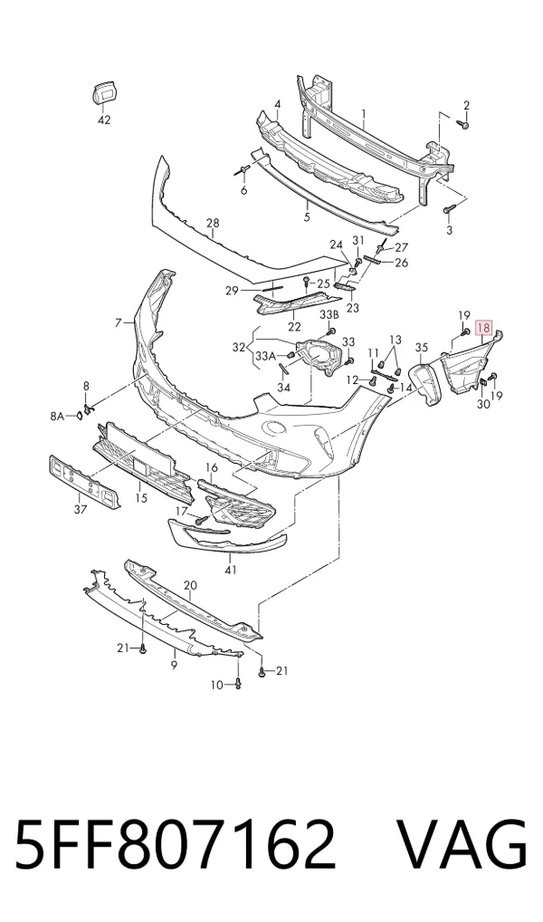  5FF807162 VAG