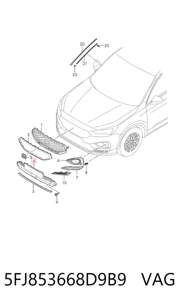 5FJ853668D9B9 VAG