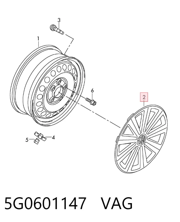 Ковпаки 5G0601147 VAG