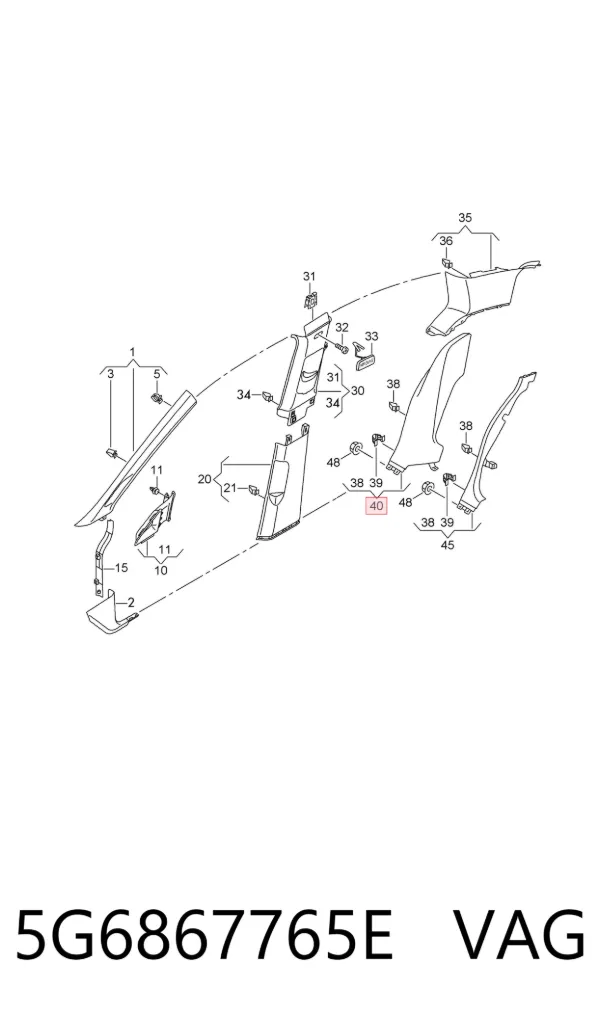  5G6867765E VAG