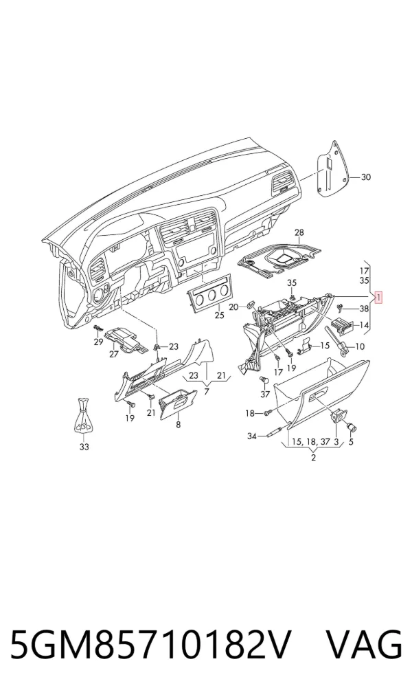  5GM85710182V VAG