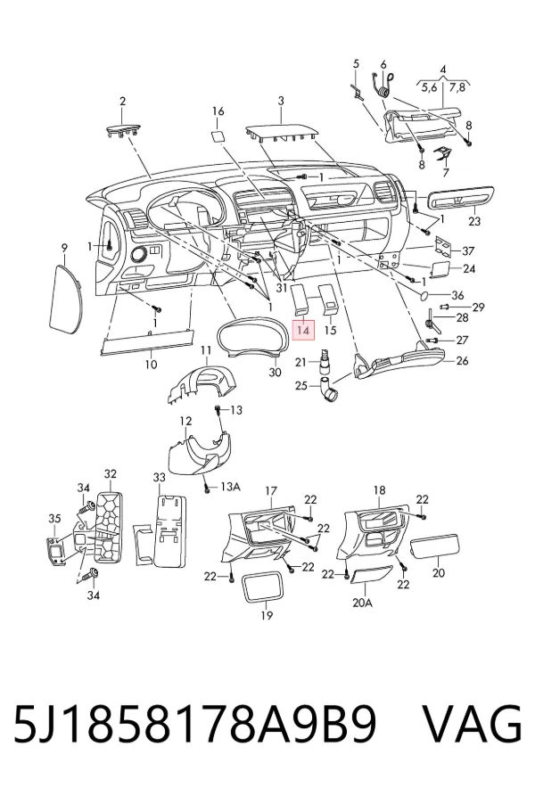  5J1858178A9B9 VAG