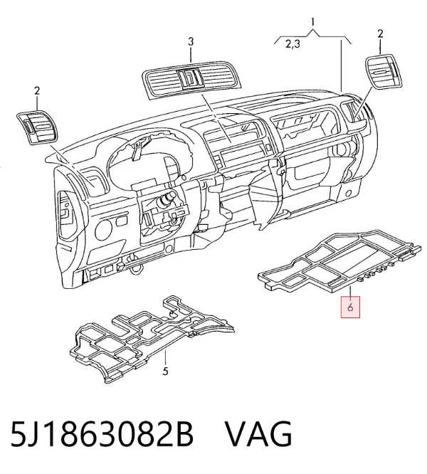  5J1863082B VAG