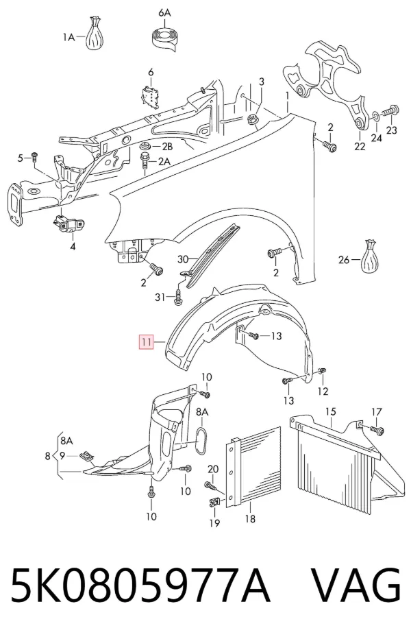  5K0805977A VAG