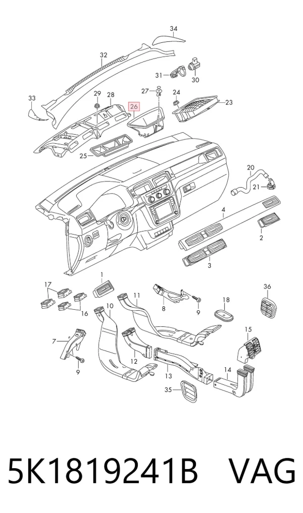  5K1819241B VAG