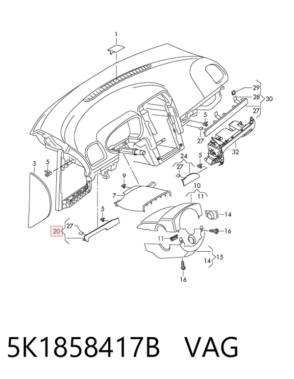  5K1858417B VAG