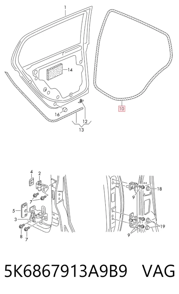  5K6867913A9B9 VAG