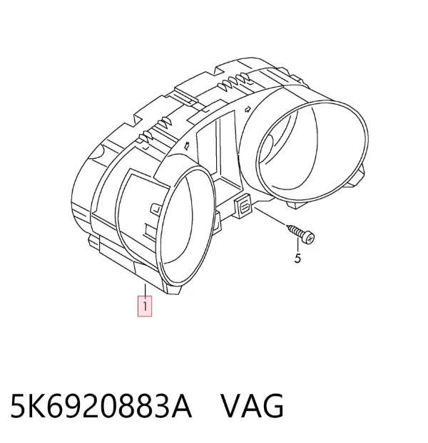 Приладова дошка-щиток приладів 5K6920883A VAG