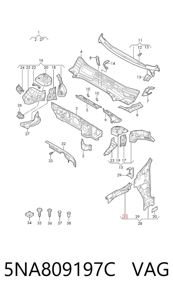  5NA809197C VAG