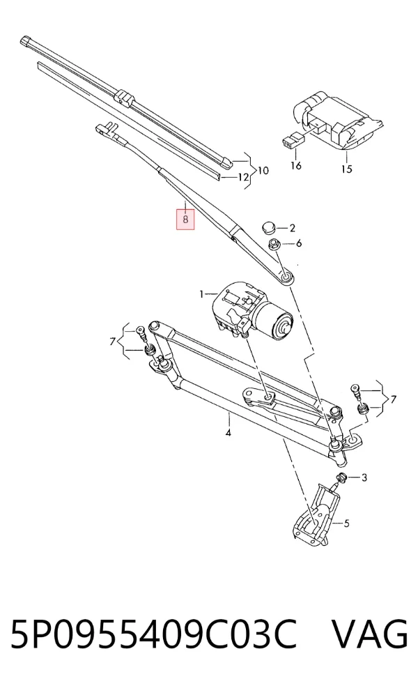  5P0955409C03C VAG