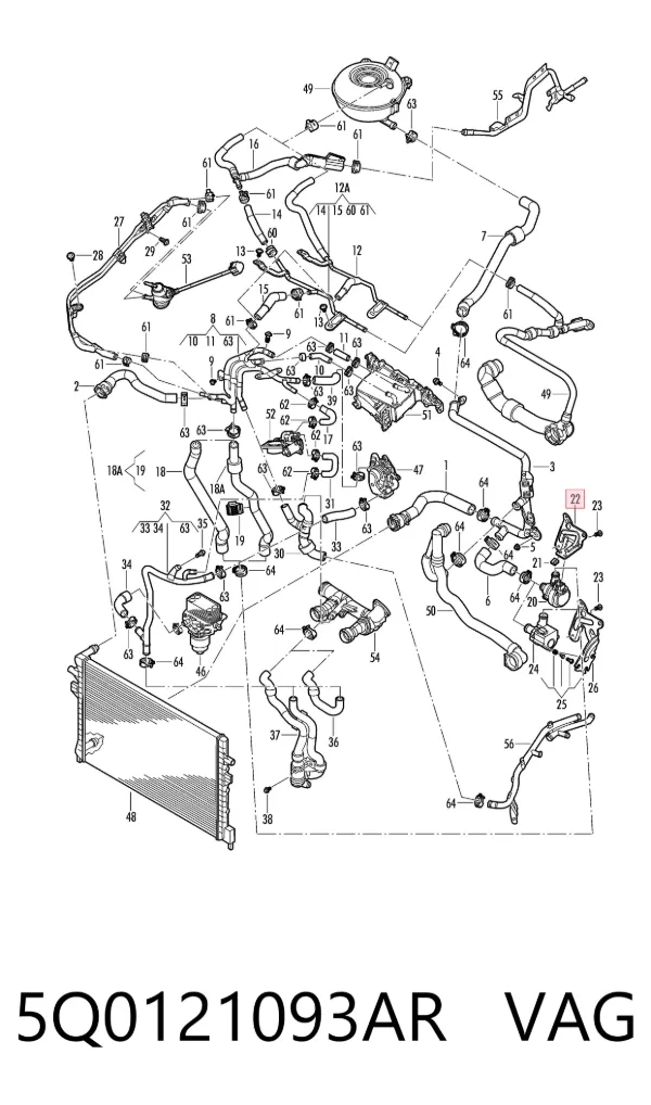  5Q0121093AR VAG