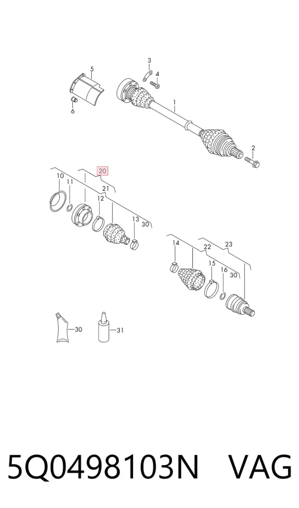  5Q0498103N VAG