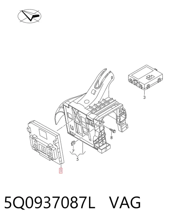Блок комфорту 5Q0937087L VAG