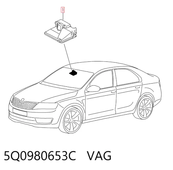 Модуль керування камерою 5Q0980653C VAG