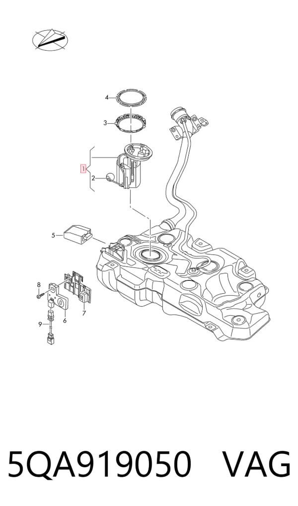 Бензонасос 5QA919050 VAG