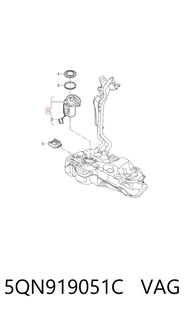 Бензонасос 5QN919051C VAG
