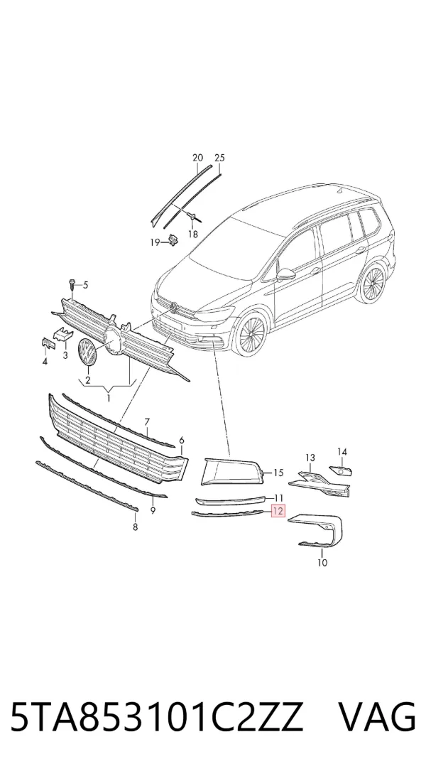  5TA853101C2ZZ VAG