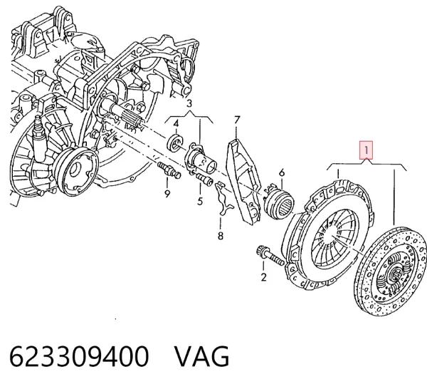 Зчеплення 623309400 VAG