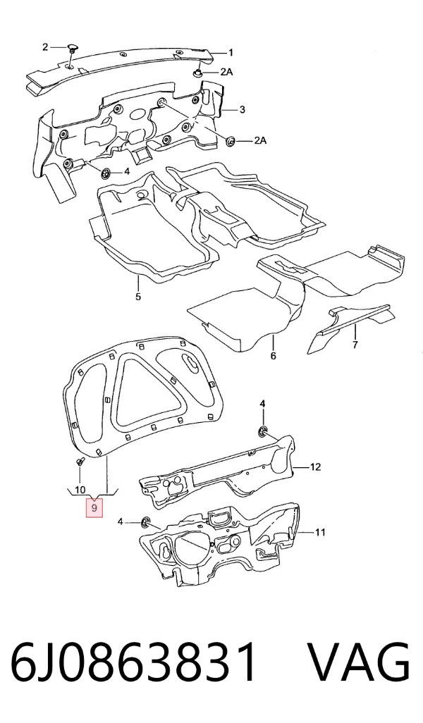 Шумоізоляція капота Seat Ibiza IV