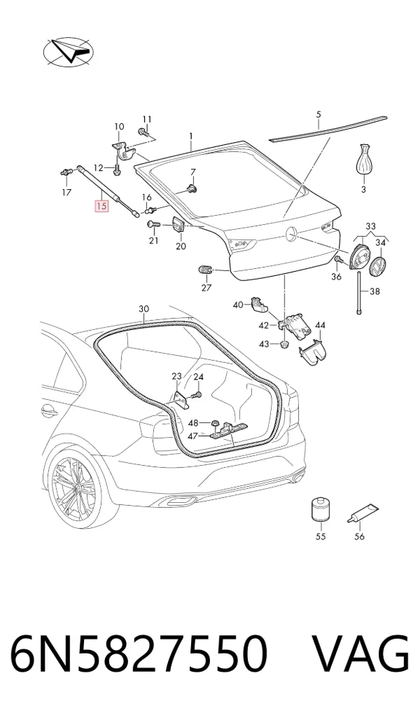  6N5827550 VAG