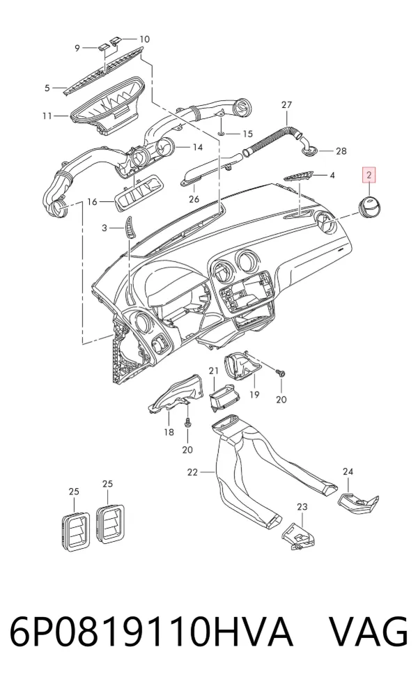  6P0819110HVA VAG