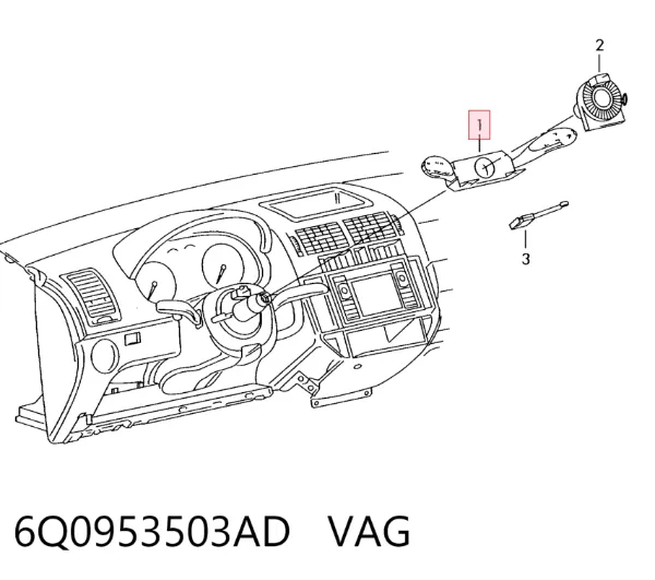 Підрульовий перемикач 6Q0953503AD VAG