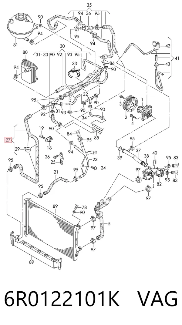  6R0122101K VAG