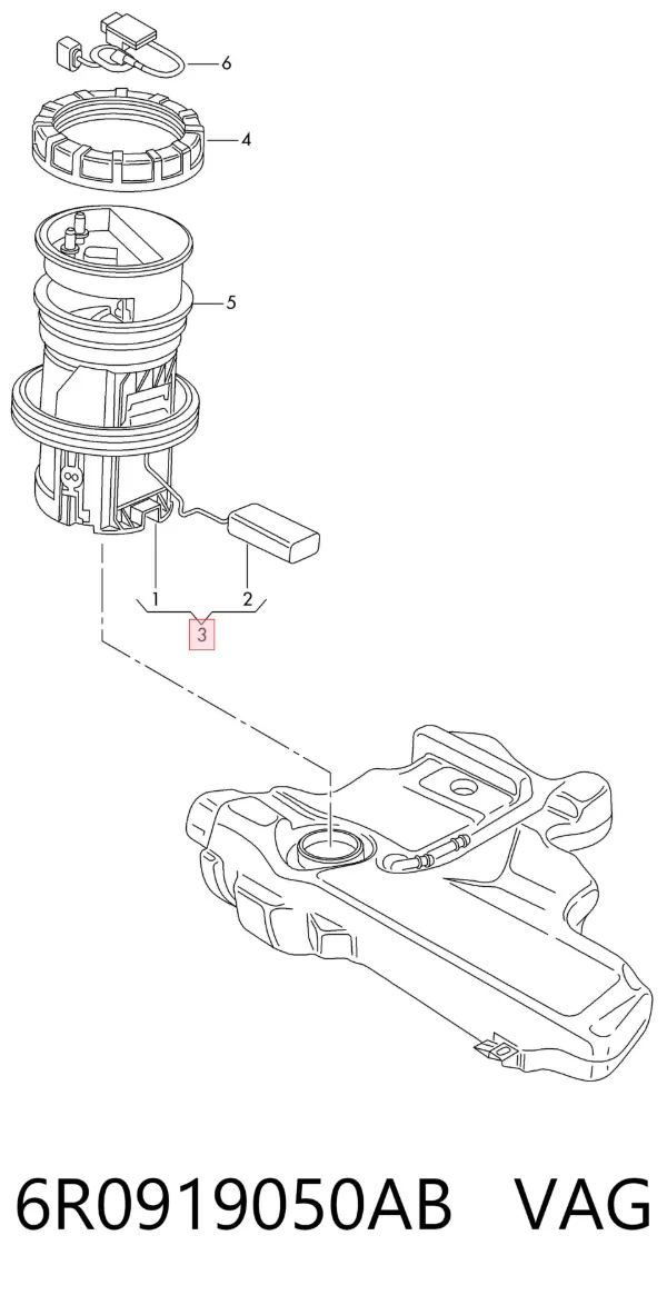 Бензонасос 6R0919050AB VAG