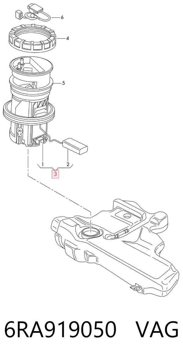 Бензонасос 6RA919050 VAG