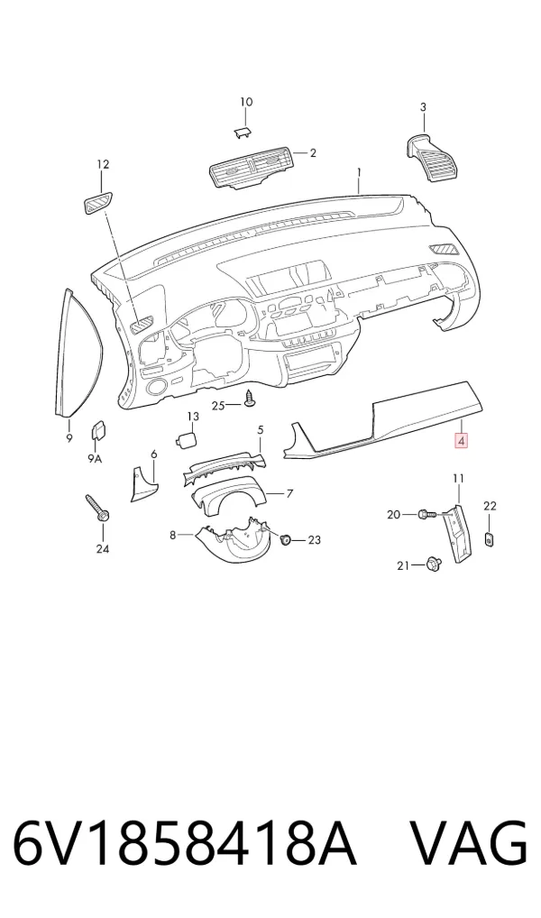  6V1858418A VAG