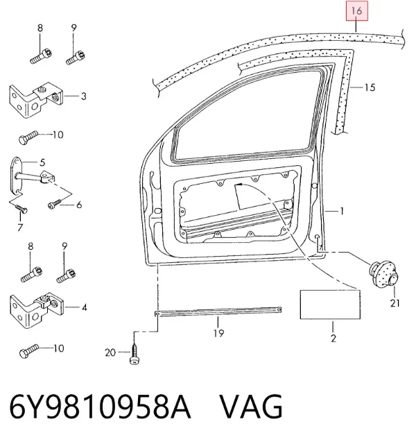 6Y9810958A VAG