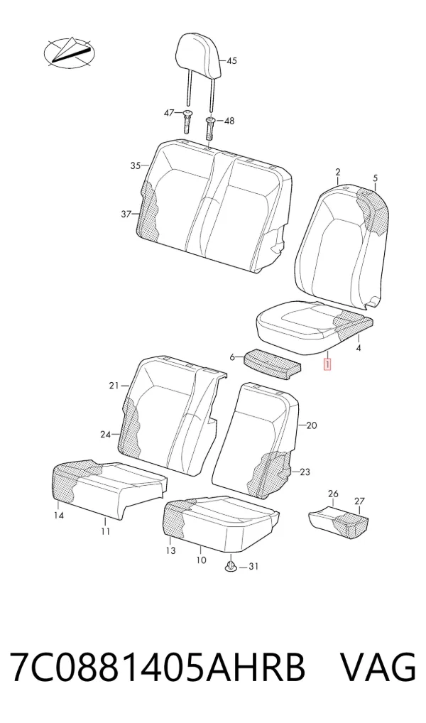  7C0881405AHRB VAG