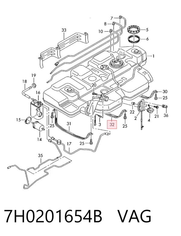  7H0201654B VAG