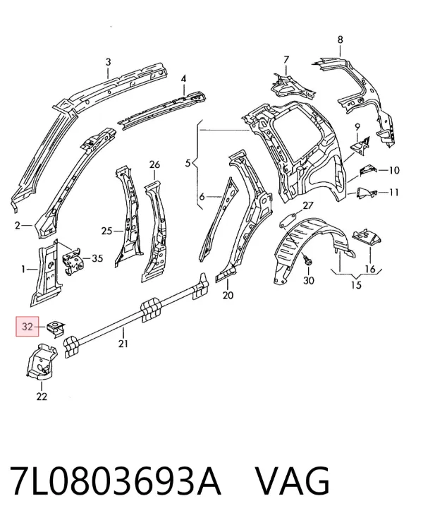  7L0803693A VAG