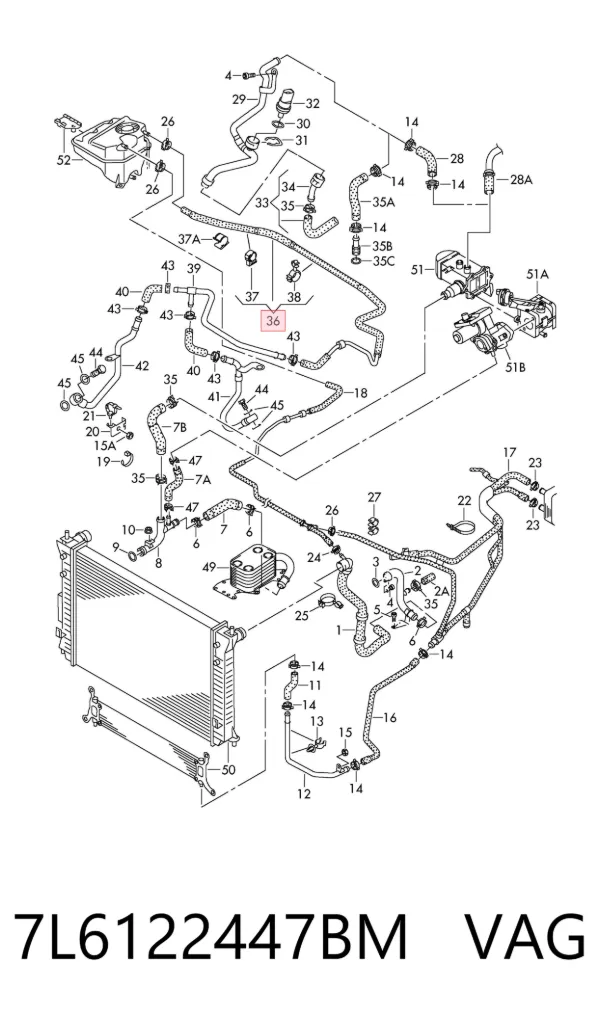  7L6122447BM VAG
