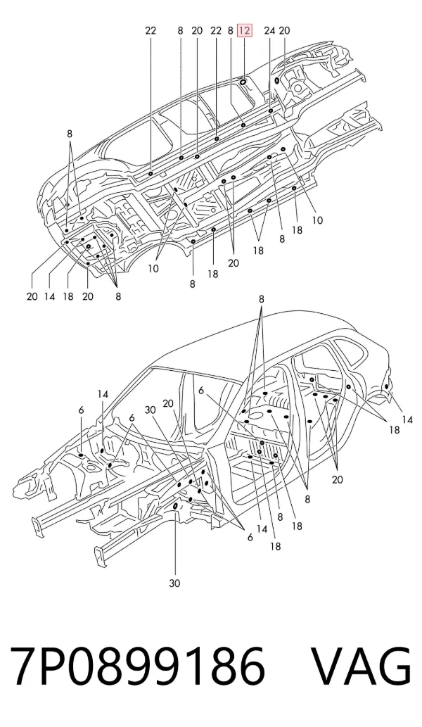  7P0899186 VAG