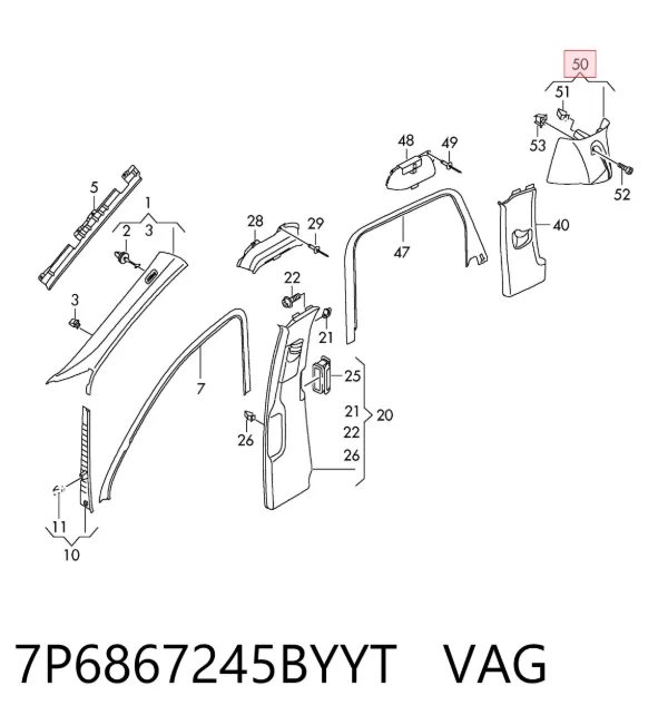  7P6867245BYYT VAG