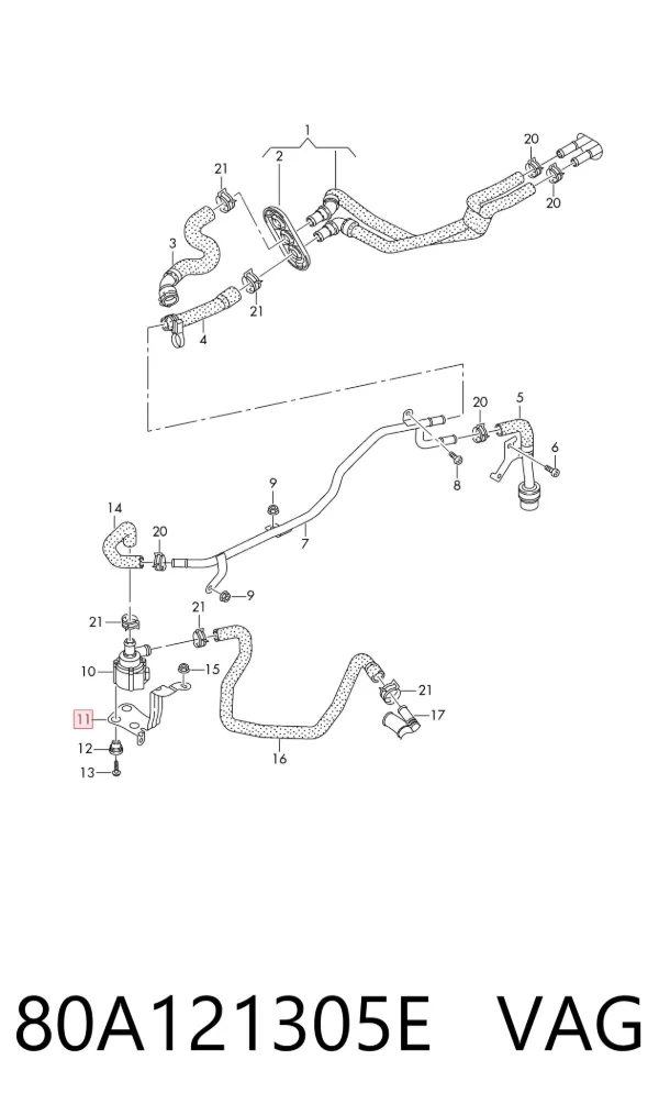  80A121305E VAG